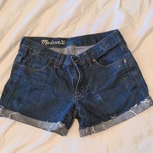Madewell Dark Wash Jeans Shorts
